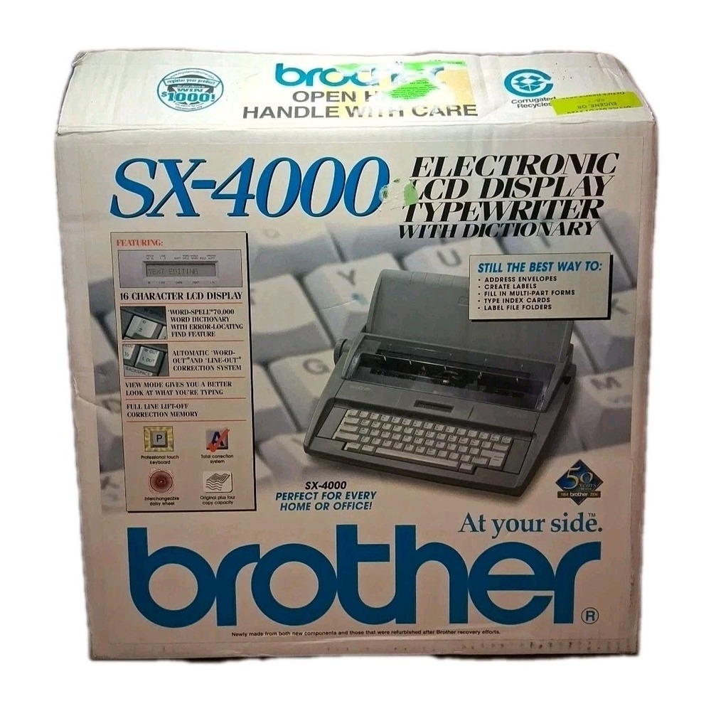 Open Box Brother SX-4000  Electronic Display Typewriter